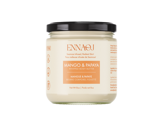 Mango and Papaya: Sea moss Whipped Body Butter