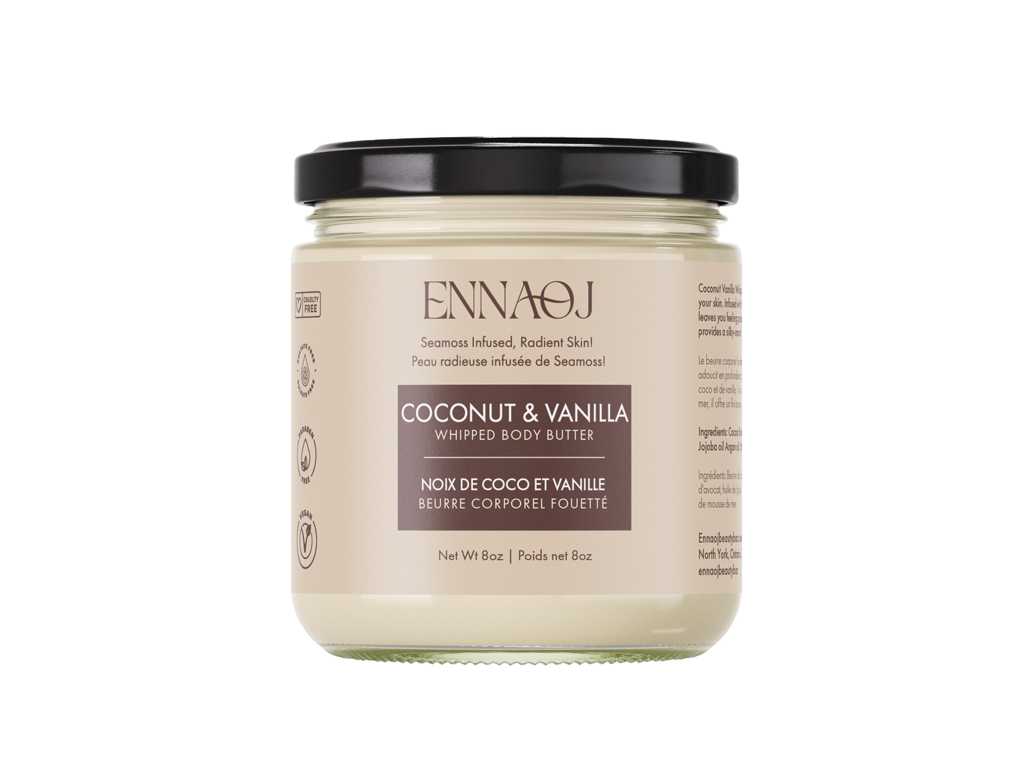 Coconut and Vanilla: Sea moss Whipped Body Butter