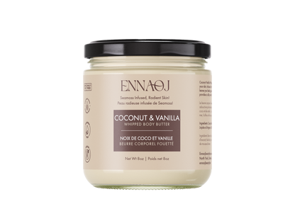Coconut and Vanilla: Sea moss Whipped Body Butter