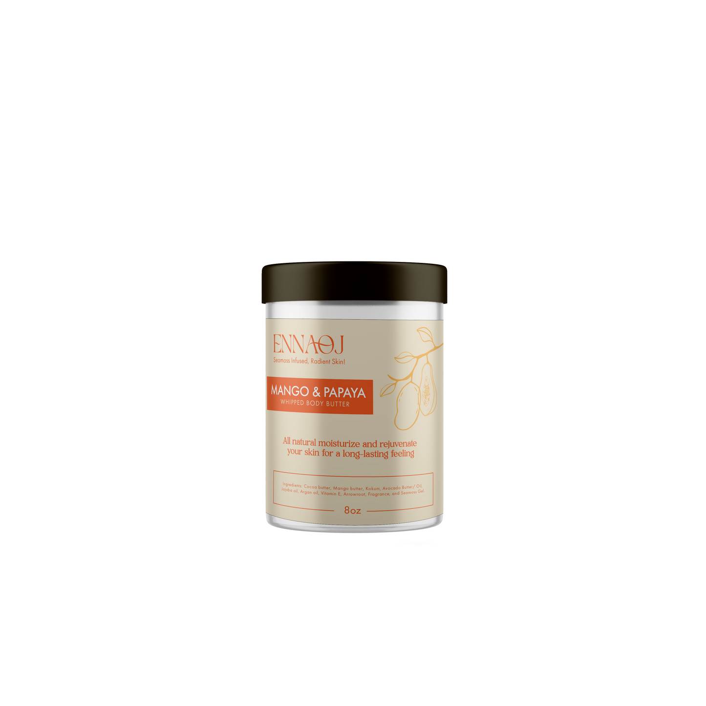 Mango and Papaya: Sea moss Whipped Body Butter image 0
